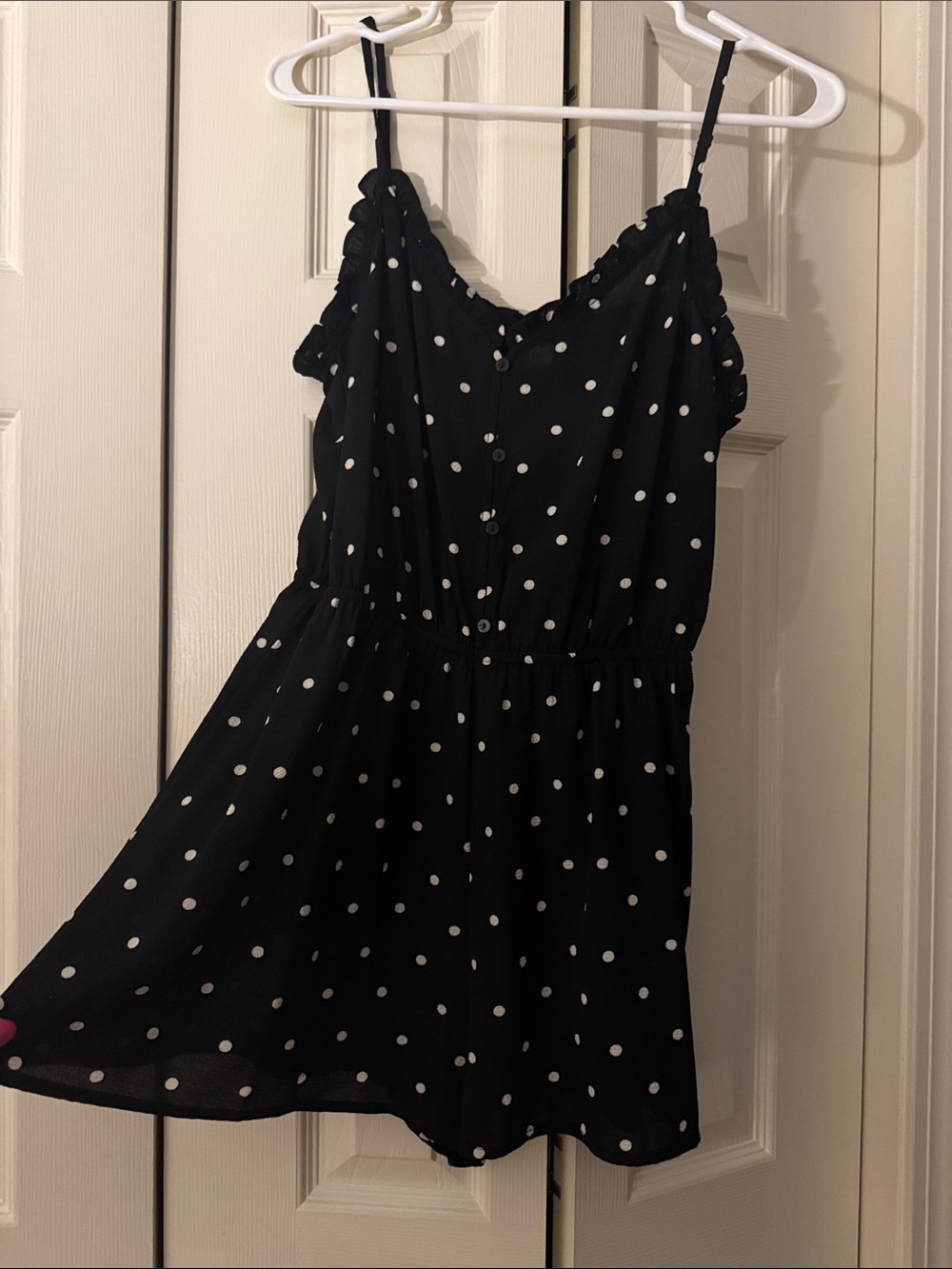 H&M Black Polka Dot Romper